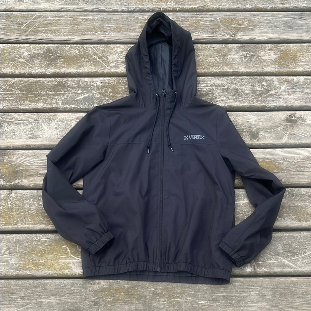 Vans Black Windbreaker Hooded Jacket